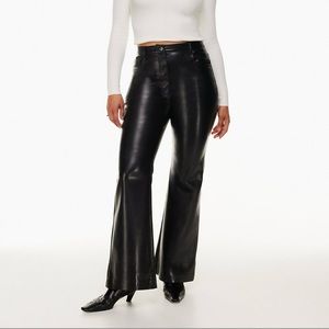 Aritzia Leather Pants Melina Flare